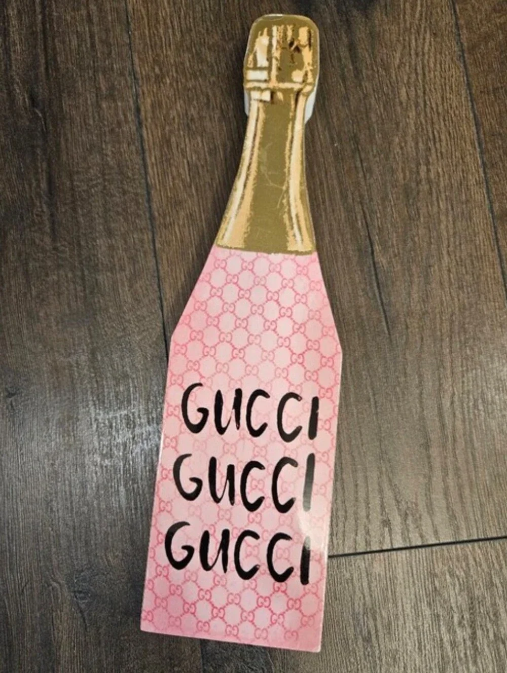 NEW Gucci Beauty Pink GG Tote Pineapple Patch With Charm + Mirror + Décor Set